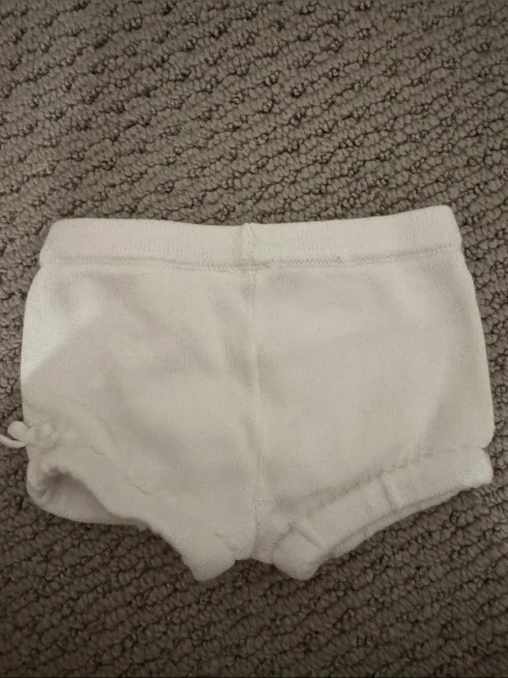 Janie and Jack Kids White Knit Shorts